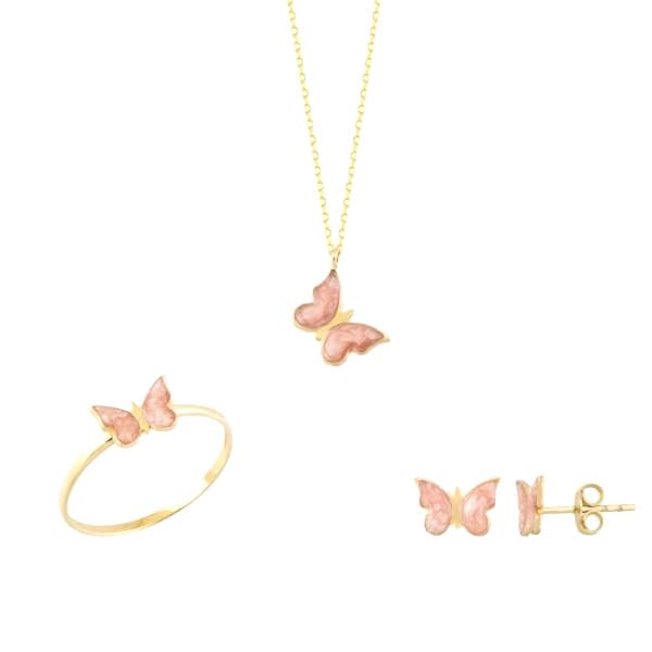 Mineli Kelebek 3'lü Set